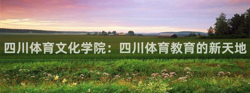 必一运动：四川体育文化学院：四川体育教育的新天地